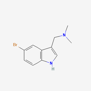 molecular formula C11H13BrN2 B1265452 5-Bromogramine CAS No. 830-93-3