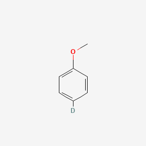 molecular formula C7H8O B12654529 Benene-d, 4-methoxy- CAS No. 20938-43-6