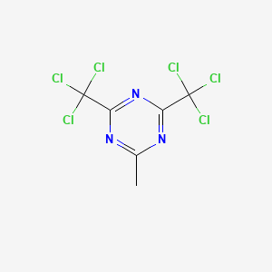 molecular formula C6H3Cl6N3 B1265455 2-Methyl-4,6-bis(trichloromethyl)-1,3,5-triazine CAS No. 949-42-8