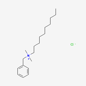 molecular formula C19H34ClN B1265457 Benzyldimethyldecylammonium chloride CAS No. 63449-41-2