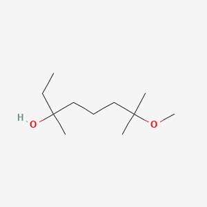 molecular formula C11H24O2 B12654592 7-Methoxy-3,7-dimethyloctan-3-ol CAS No. 94230-87-2