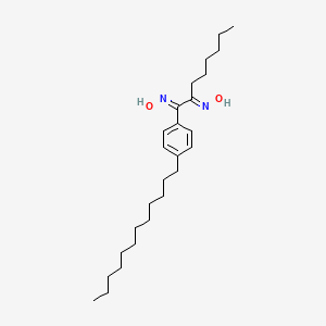 molecular formula C26H44N2O2 B12654599 1-(4-Dodecylphenyl)octane-1,2-dione dioxime CAS No. 94030-73-6