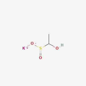 molecular formula C2H5KO3S B12654602 Potassium 1-hydroxyethanesulphinate CAS No. 84434-17-3
