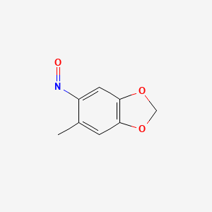 molecular formula C8H7NO3 B12654624 Nitrososesamol CAS No. 73077-95-9