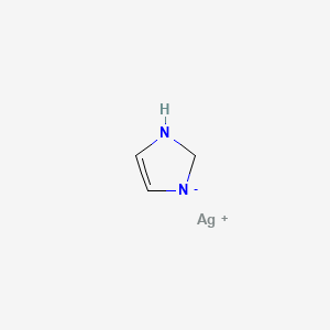 molecular formula C3H5AgN2 B12654644 1H-Imidazole, silver(1+) salt CAS No. 42879-93-6