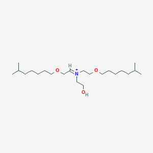 molecular formula C22H46NO3+ B12654658 Ethanol, 2,2'-((2-(isooctyloxy)ethyl)imino)bis- CAS No. 92379-53-8