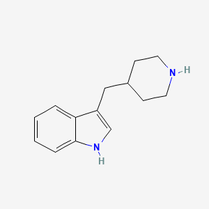 molecular formula C14H18N2 B1265466 3-(piperidin-4-ylmethyl)-1H-indole CAS No. 3515-49-9
