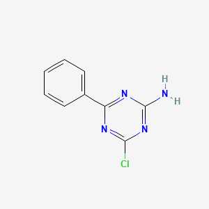 molecular formula C9H7ClN4 B1265471 4-Chloro-6-phenyl-1,3,5-triazin-2-amine CAS No. 3842-53-3