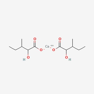 molecular formula C12H22CaO6 B12654711 Calcium 2-hydroxy-3-methylvalerate CAS No. 93778-32-6