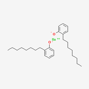 molecular formula C28H42BaO2 B12654723 Barium bis(octylphenolate) CAS No. 30259-97-3