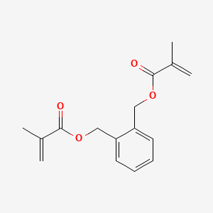 molecular formula C16H18O4 B12654724 Phenylenebismethylene bismethacrylate CAS No. 58573-51-6