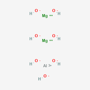 molecular formula AlH7Mg2O7 B12654788 Aluminium dimagnesium heptahydroxide CAS No. 64561-84-8