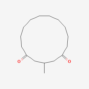 molecular formula C16H28O2 B12654795 3-Methylcyclopentadecane-1,5-dione CAS No. 21890-10-8