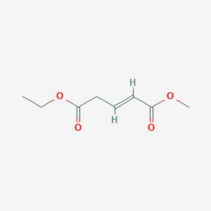 molecular formula C8H12O4 B12654820 Ethyl methyl pent-2-ene-1,5-dioate CAS No. 85508-07-2