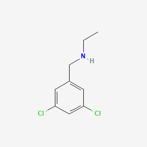 molecular formula C9H11Cl2N B12654854 Benzenemethanamine, 3,5-dichloro-N-ethyl- CAS No. 90390-22-0