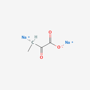 molecular formula C4H4Na2O3 B12654871 Sodium 2-oxobutyrate, monosodium salt CAS No. 71686-00-5