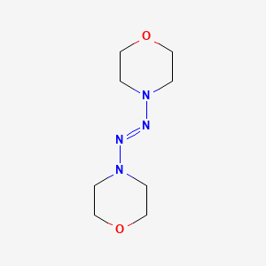 molecular formula C8H16N4O2 B12654872 4-(4-Morpholinyldiazenyl)morpholine CAS No. 16504-26-0