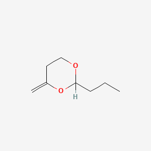 molecular formula C8H14O2 B12654878 4-Methylene-2-propyl-1,3-dioxane CAS No. 93917-66-9