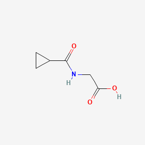 molecular formula C6H9NO3 B1265488 Glycine, N-(cyclopropylcarbonyl)- CAS No. 64513-70-8