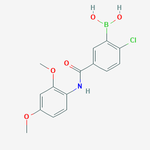 molecular formula C15H15BClNO5 B12654885 2-Chloro-5-(2,4-dimethoxyphenylcarbamoyl)phenylboronic acid CAS No. 1449135-44-7