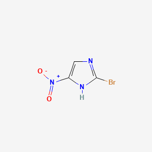 molecular formula C3H2BrN3O2 B1265489 2-Bromo-4-nitro-1H-imidazole CAS No. 65902-59-2