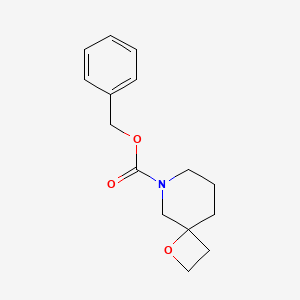molecular formula C15H19NO3 B12654901 Benzyl 1-oxa-8-azaspiro[3.5]nonane-8-carboxylate 