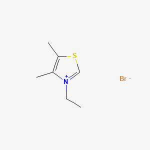 molecular formula C7H12BrNS B12654914 Thiazolium, 3-ethyl-4,5-dimethyl-, bromide CAS No. 121028-75-9