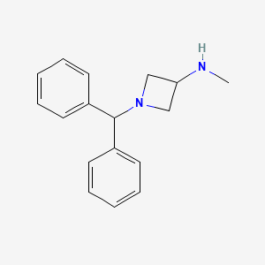 molecular formula C17H20N2 B1265493 1-benzhydryl-N-methylazetidin-3-amine CAS No. 69159-49-5