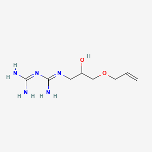molecular formula C8H17N5O2 B12654965 1-(3-Allyloxy-2-hydroxypropyl)biguanide CAS No. 93982-40-2