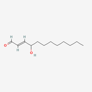 molecular formula C12H22O2 B12654981 4-Hydroxy-2-dodecenal CAS No. 29343-60-0