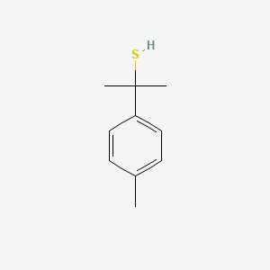 molecular formula C10H14S B12654989 Benzenemethanethiol, alpha,alpha,4-trimethyl- CAS No. 80819-94-9