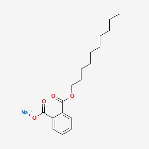 molecular formula C18H25NaO4 B12655029 Sodium decyl phthalate CAS No. 20259-91-0
