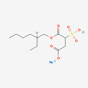 molecular formula C12H21NaO7S B12655041 Sodium C-(2-ethylhexyl) 2-sulphosuccinate CAS No. 39881-83-9