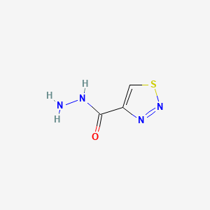 molecular formula C3H4N4OS B1265508 1,2,3-Thiadiazole-4-carbohydrazide CAS No. 4100-18-9