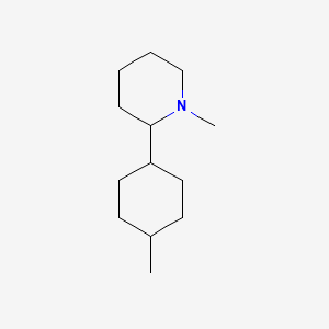 molecular formula C13H25N B12655080 1-Methyl-2-(4-methylcyclohexyl)piperidine CAS No. 85237-74-7