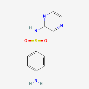 molecular formula C10H10N4O2S B1265509 Sulfapyrazine CAS No. 116-44-9