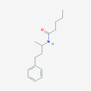 molecular formula C15H23NO B126551 N-(1-甲基-3-苯基丙基)戊酰胺 CAS No. 143086-32-2