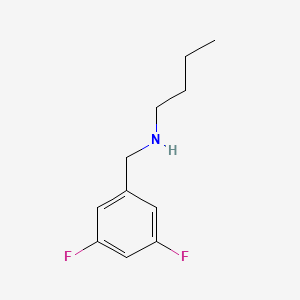 molecular formula C11H15F2N B12655124 Benzenemethanamine, N-butyl-3,5-difluoro- CAS No. 90390-31-1