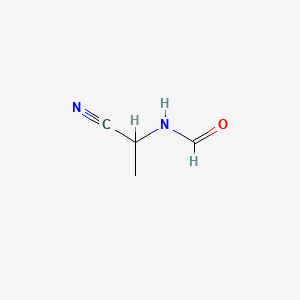molecular formula C4H6N2O B12655125 N-(1-Cyanoethyl)formamide CAS No. 27394-99-6
