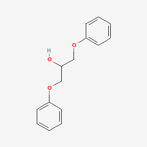 molecular formula C15H16O3 B1265514 1,3-Diphenoxy-2-propanol CAS No. 622-04-8