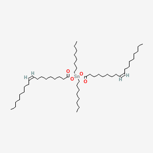 molecular formula C52H100O4Sn B12655146 Dioctylbis(oleoyloxy)stannane CAS No. 27550-52-3