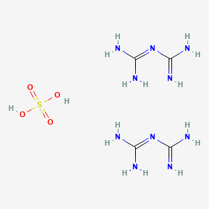 molecular formula C4H16N10O4S B12655152 Di(biguanide) sulphate CAS No. 49719-55-3