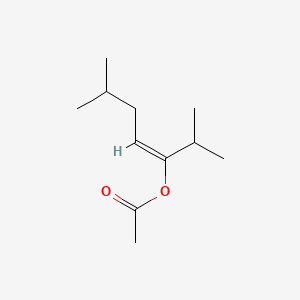 molecular formula C11H20O2 B12655159 1-Isopropyl-4-methylpent-1-enyl acetate CAS No. 94291-79-9