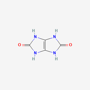 molecular formula C4H4N4O2 B12655195 Imidazo(4,5-d)imidazole-2,5(1H,3H)-dione, diacetyltetrahydro- CAS No. 72749-89-4