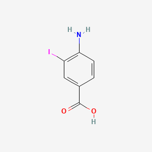 molecular formula C7H6INO2 B1265520 4-氨基-3-碘苯甲酸 CAS No. 2122-63-6