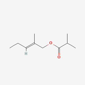 molecular formula C10H18O2 B12655210 2-Methylpent-2-enyl isobutyrate CAS No. 94133-56-9