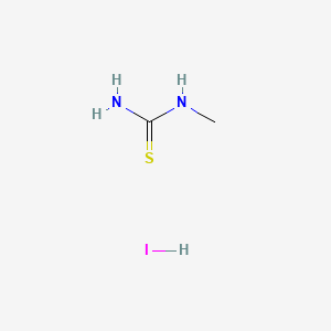 molecular formula C2H7IN2S B12655215 Methylthiourea monohydroiodide CAS No. 93856-84-9