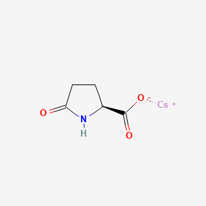 molecular formula C5H6CsNO3 B12655227 Cesium 5-oxo-L-prolinate CAS No. 84962-43-6