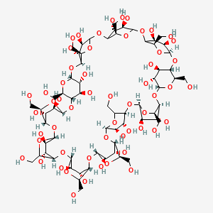 molecular formula C66H110O55 B12655228 zeta-Cyclodextrin CAS No. 156510-97-3