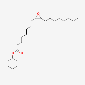 molecular formula C24H44O3 B12655235 Cyclohexyl 3-octyloxiran-2-octanoate CAS No. 35788-39-7